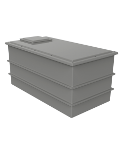 3636 Litre GRP One Piece Water Tank - Insulated