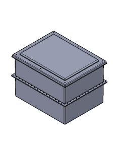 909 Litre GRP Two Piece Water Tank - Insulated