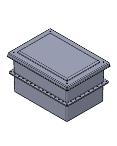 340 Litre GRP Two Piece Water Tank - Insulated