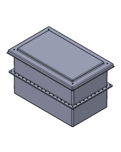 454 Litre GRP Two Piece Water Tank - Insulated