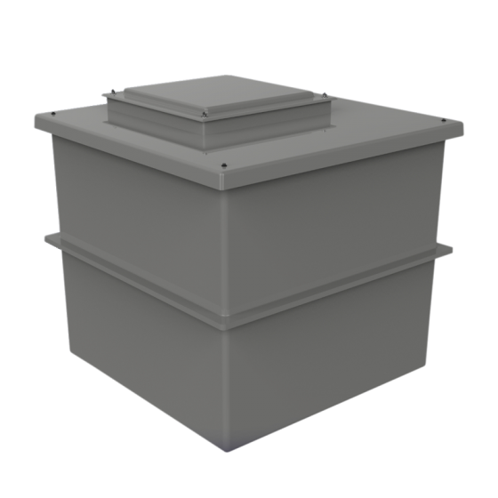 1000 Litre GRP Two Piece Water Tank - Insulated *STOCKED*