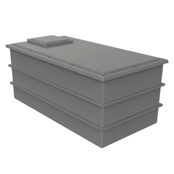3185 Litre GRP One Piece Water Tank - Insulated