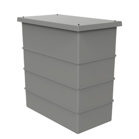 601 Litre GRP One Piece Water Tank - Insulated