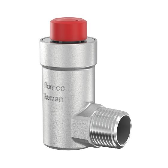 Flamco Flexvent H 1/2 Nickel Plated Automatic Air Vent