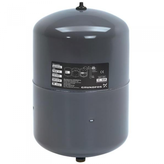 Grundfos GT-H 35 Litre Vertical Expansion Vessel - 10 Bar