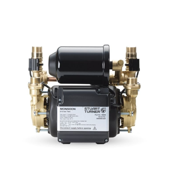 Stuart Turner Monsoon Universal U1.5 bar Twin Shower Pump