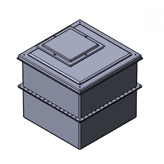 1000 Litre GRP Two Piece Water Tank - Insulated