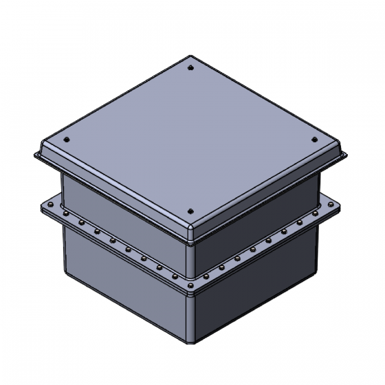 125 Litre GRP Two Piece Water Tank - Insulated