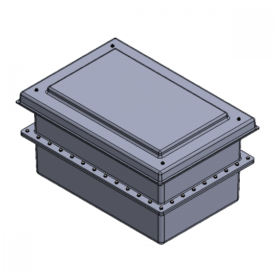 160 Litre GRP Two Piece Water Tank - Insulated