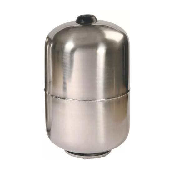 Lowara Zilmet 8 Litre (10 bar) Stainless Steel Expansion Vessel