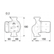 Grundfos UPS 32-100N (180) Hot Water Service Circulator