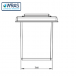 90 Litre GRP One Piece Water Tank - Insulated