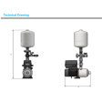 Flowtech Flowboost AH1-0305-007-M Cold Water Booster Set
