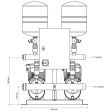 Calpeda IMAT 2MXH804-TTA-24 Twin Pump Booster Set