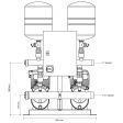 Calpeda IMAT 2MXH803-TTA-24 Twin Pump Booster Set