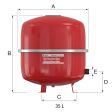 Flamco Flexcon Premium 35 Litre Expansion Vessel