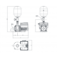 Lowara SMB10/B/1HME05S03/M2/UK Single Pump Booster Set