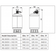 Stuart Turner Mainsboost Charger Pump Vessel Mounted - Dimensions