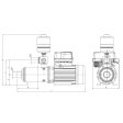 EBARA 1GPE MATRIX 3-6T/0.9 ESPM Single Pump Booster Set