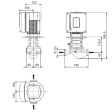 Grundfos TPE 25-90/2-A-O-A-BQQE Variable Speed Single Stage In-Line Pump