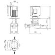 Grundfos TPE 32-90/2-A-O-A-BQQE Variable Speed Single Stage In-Line Pump